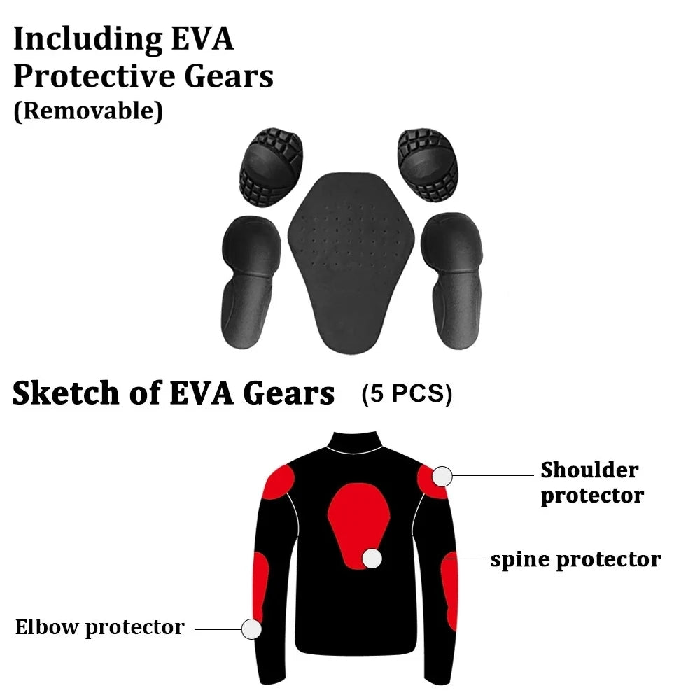 High Visible Protective Pads Breathable Motorcycle Jacket by RiderOut