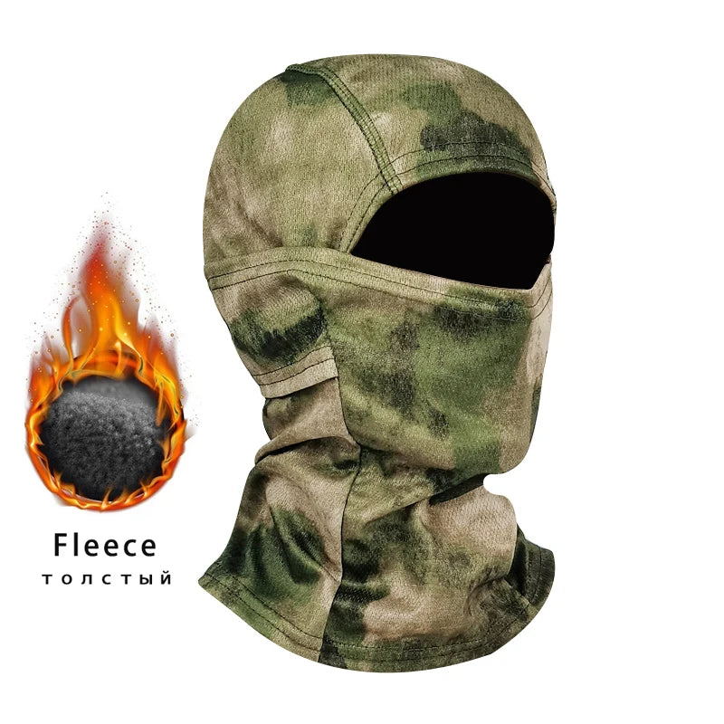 Winter Fleece Warm Camouflage Motorcycle Bandana by RiderOut™
