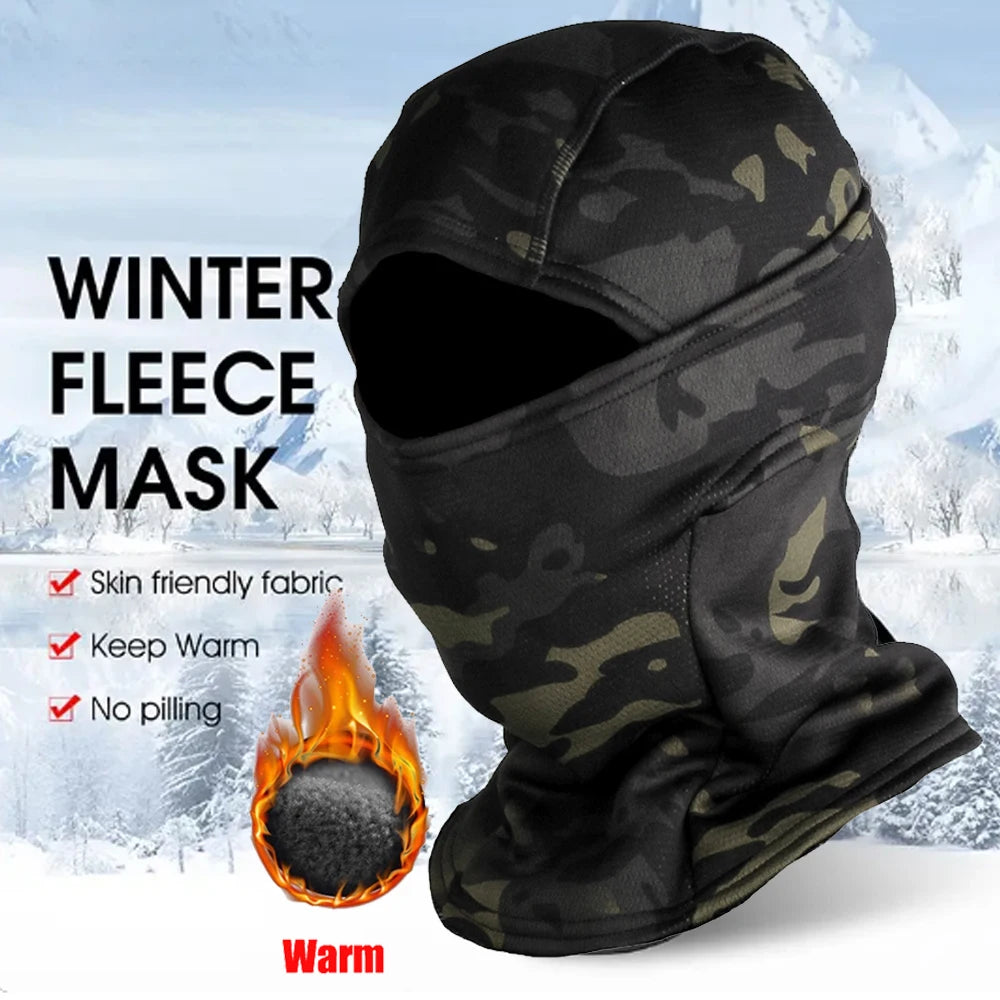 Winter Fleece Warm Camouflage Motorcycle Bandana by RiderOut™