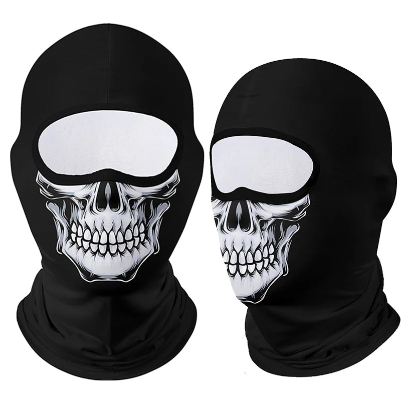 Moto Clown Ghost Skull Mask Breathable Bandana by RiderOut