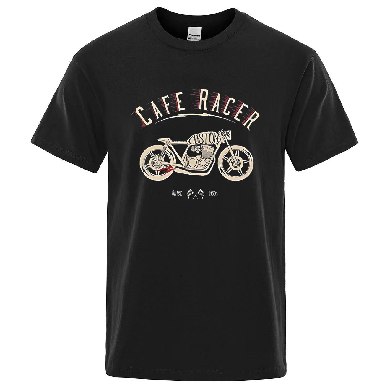 CAFE RACER Motorcycle Logo T-Shirt by RiderOut™