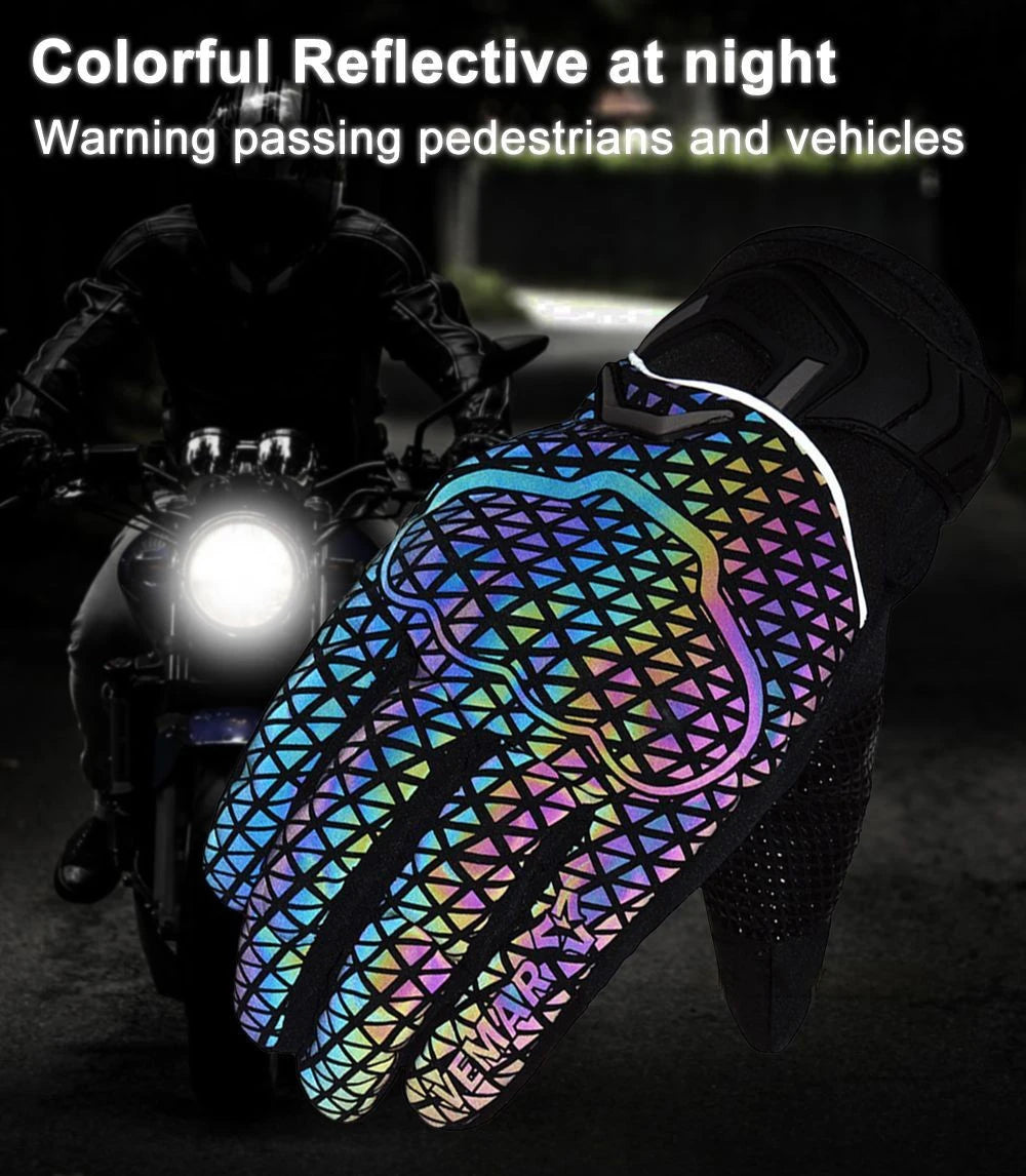 Warm Reflective Motorcycle Riding Gloves by RiderOut™