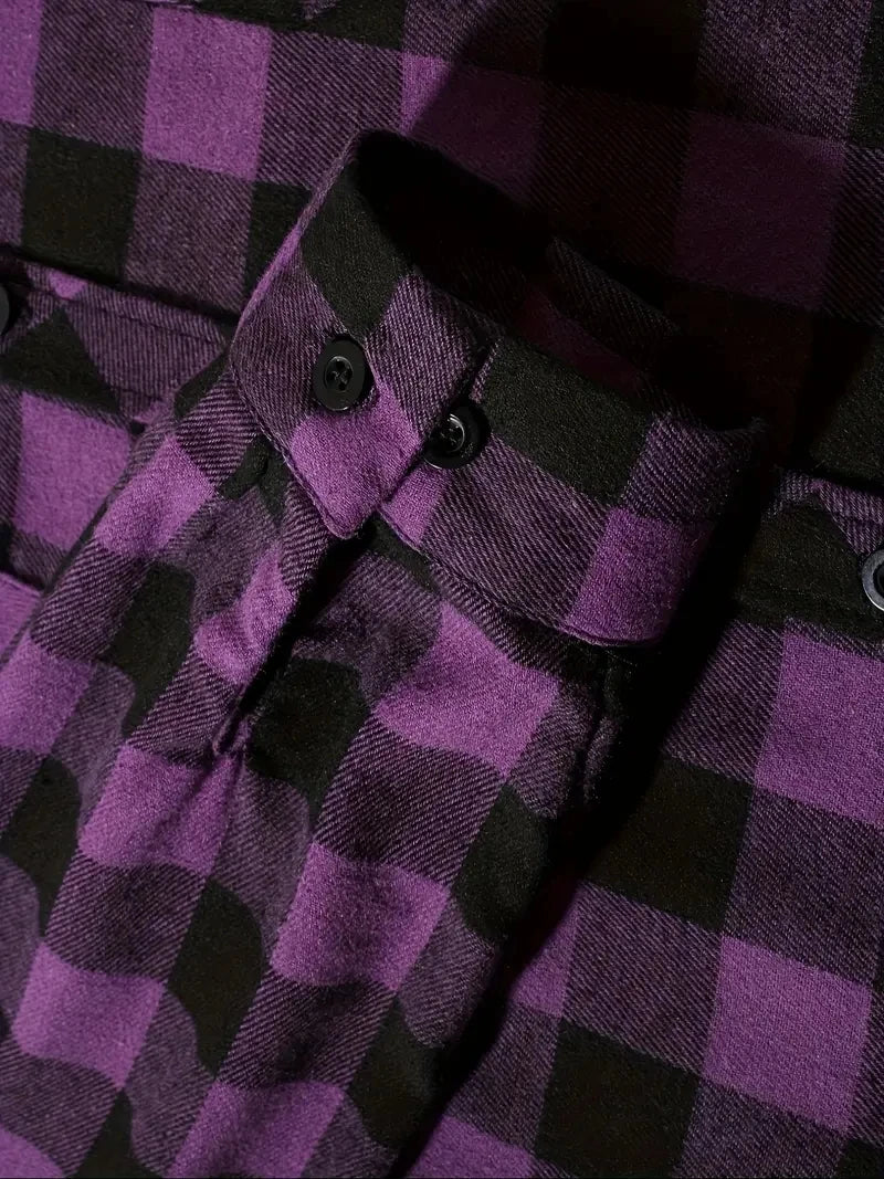 Long Sleeved Plaid Hooded by RiderOut
