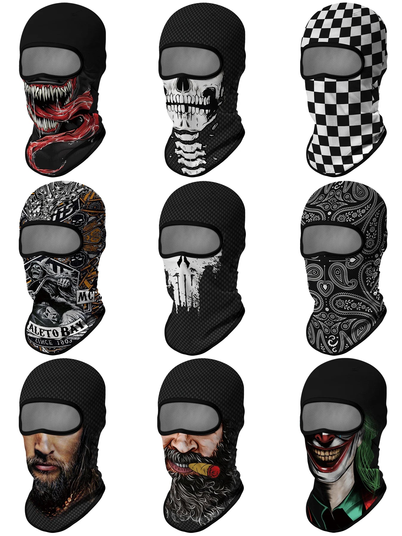 Motorcycle 3D Balaclava Full Face Bandana by RiderOut™