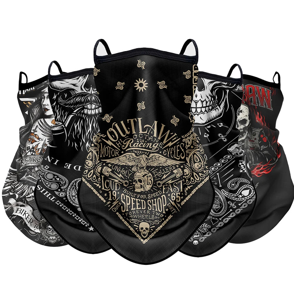Retro Motorcycle Anti-UV Outdoor Bandana by RiderOut™