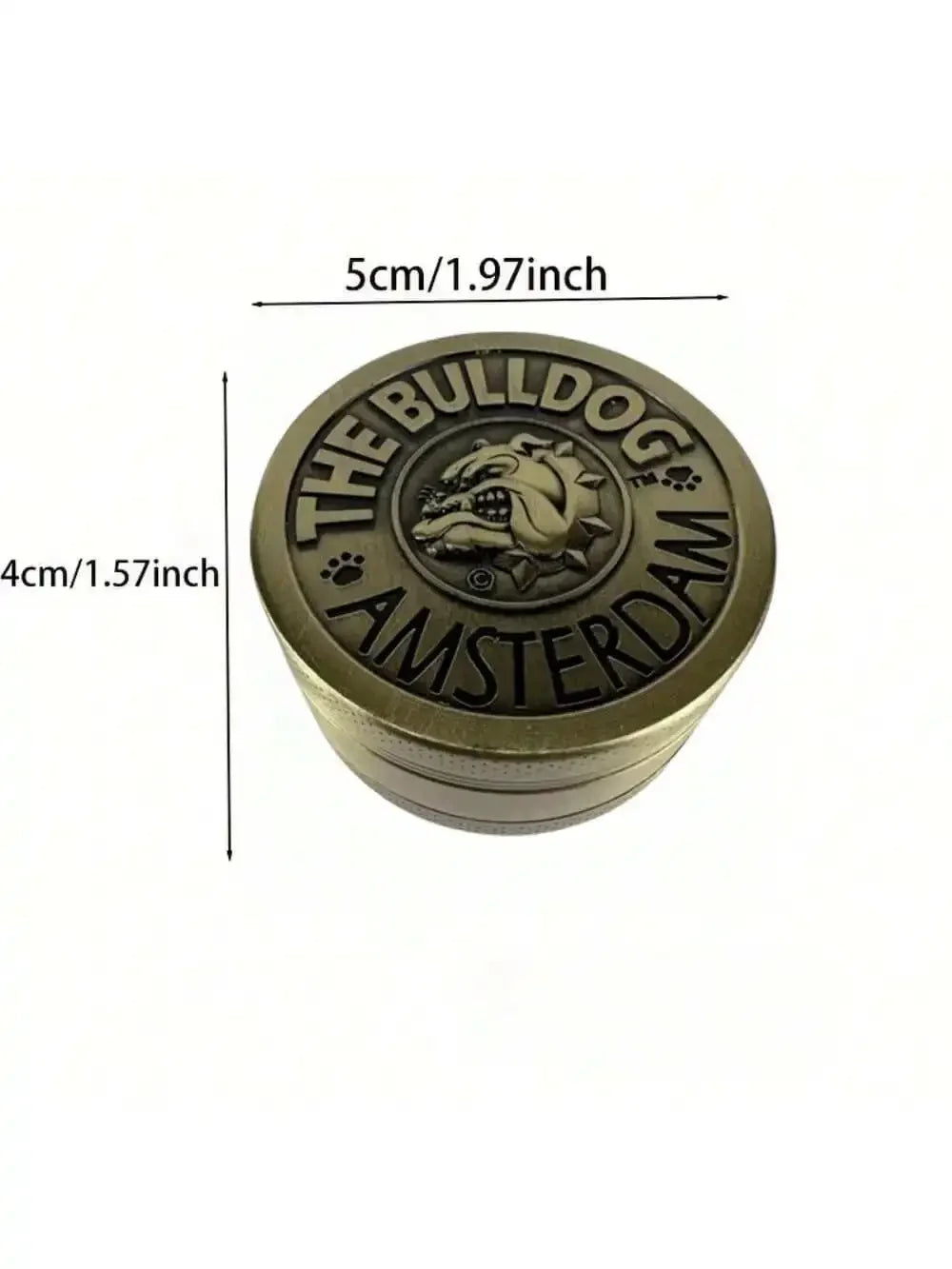 1.6/2inch Metal Bulldog Herb Grinder by RiderOut™