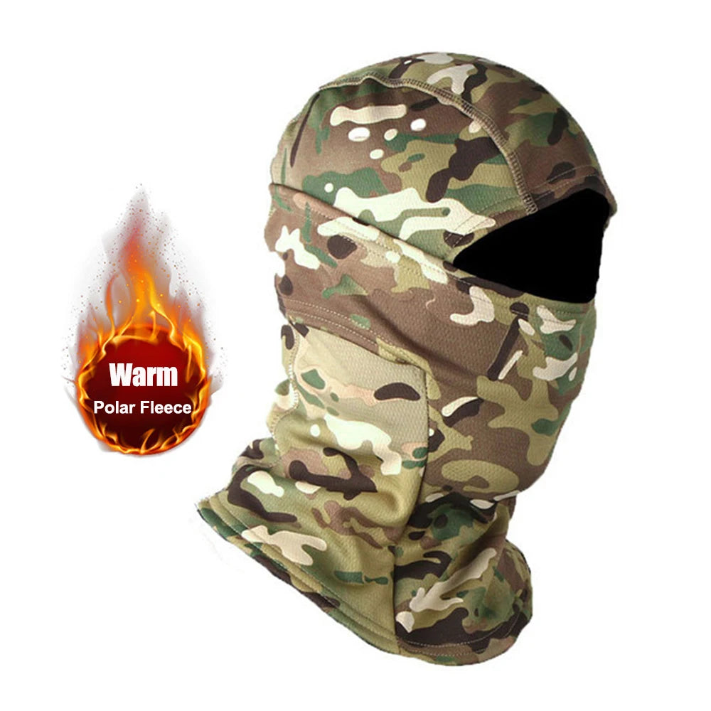 Winter Fleece Warm Camouflage Motorcycle Bandana by RiderOut™