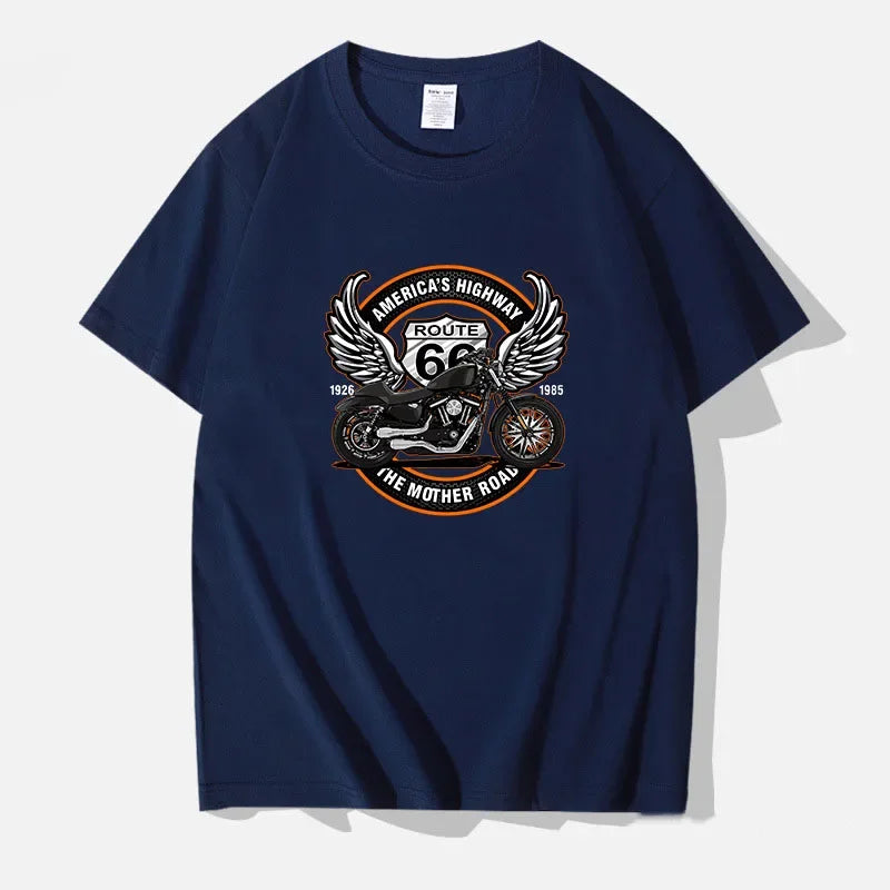 Americas Highway Cotton T-Shirts by RiderOut™