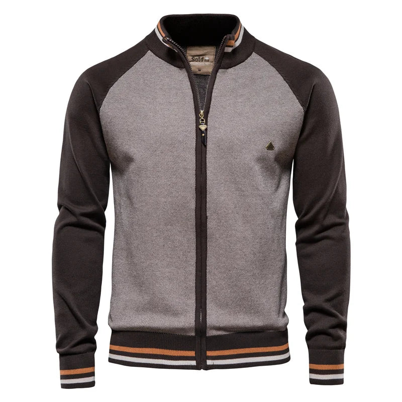 Spliced Cardigan Casual High Quality Cotton Jacket by RiderOut