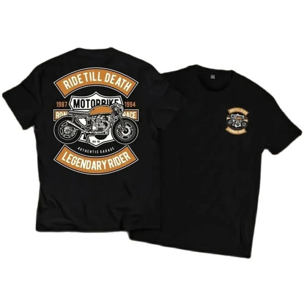 American Retro Vintage Motorcycle T-shirt by RiderOut™