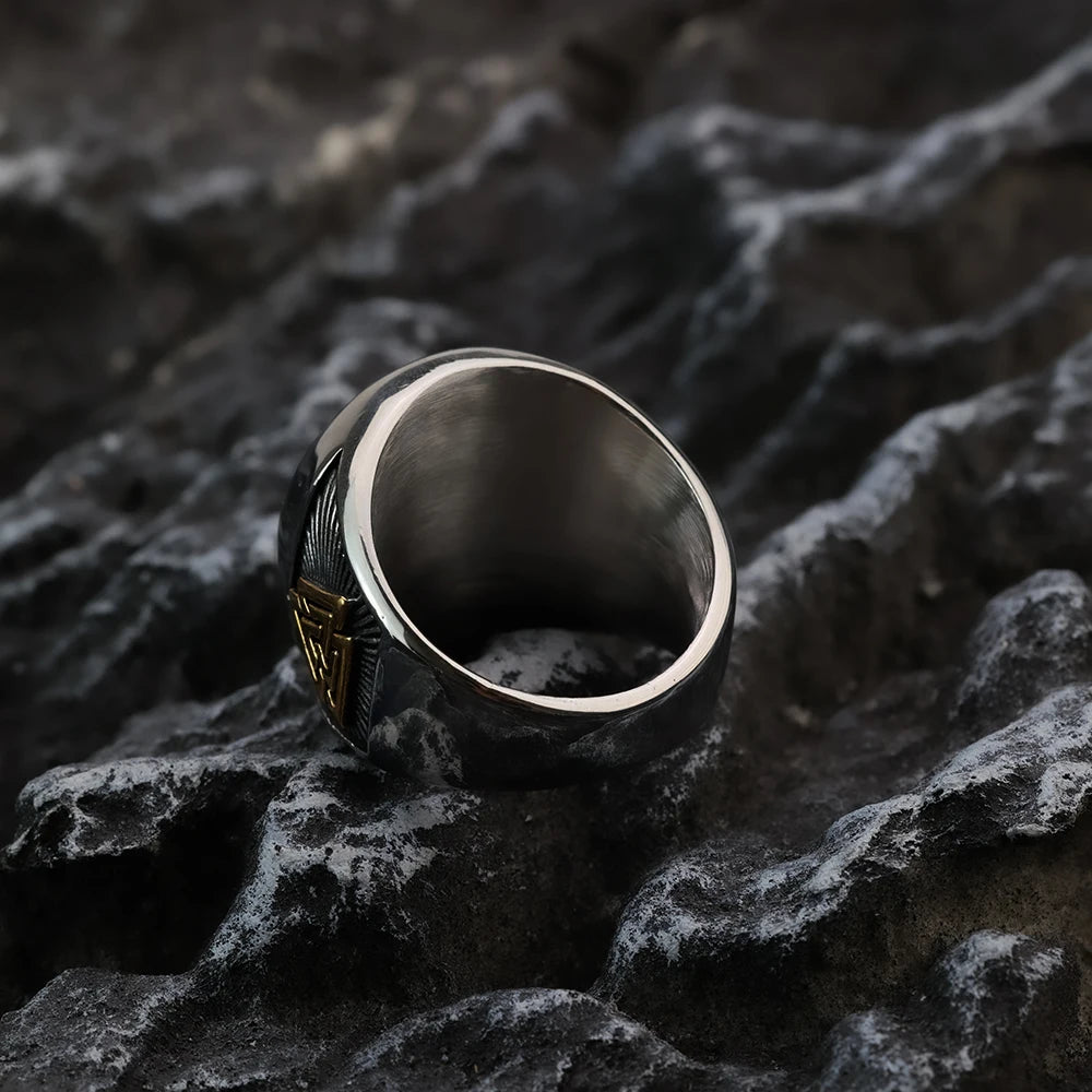 Viking Letter Retro Ring by RiderOut™