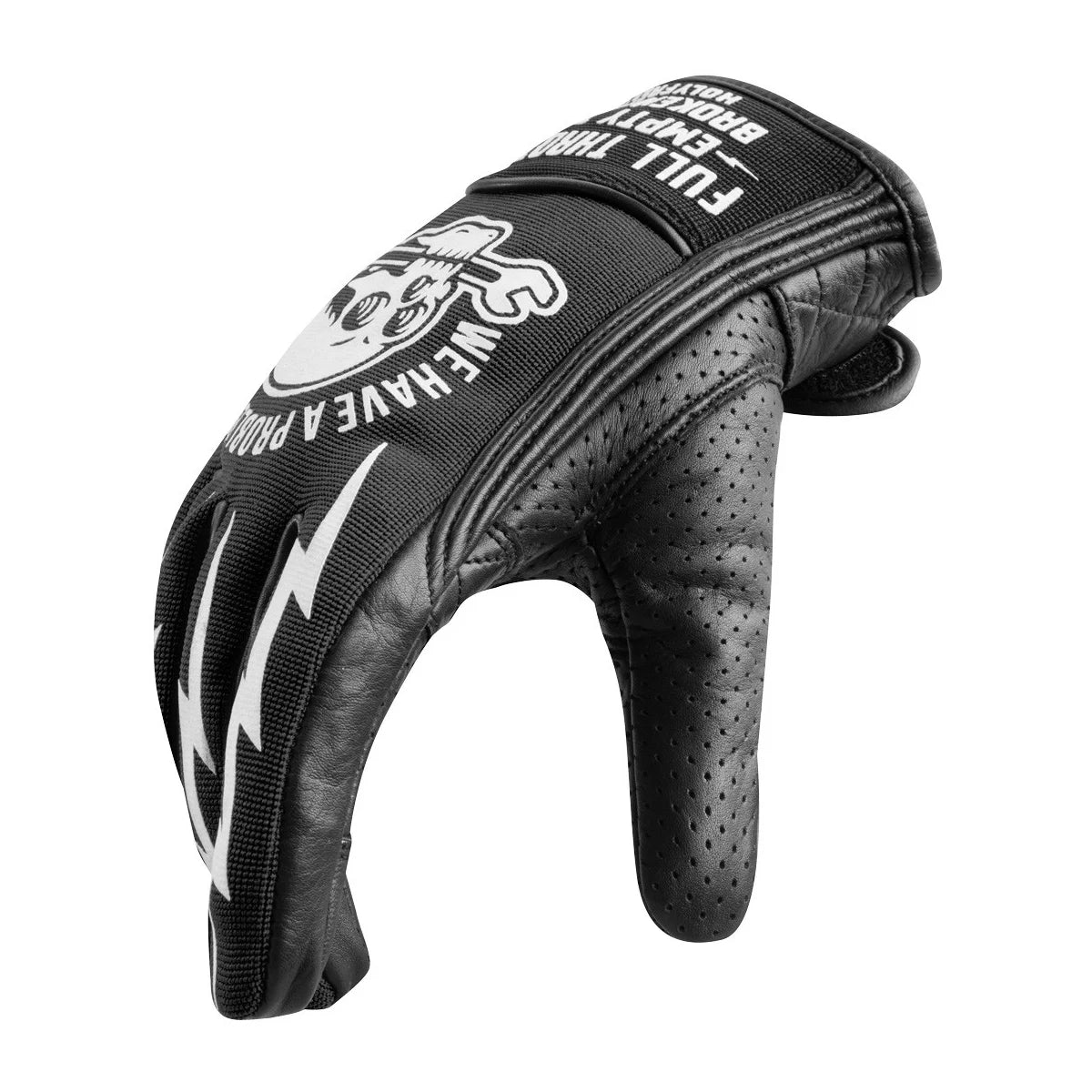 Black Holy Freedom Motorcycle Gloves by RiderOut