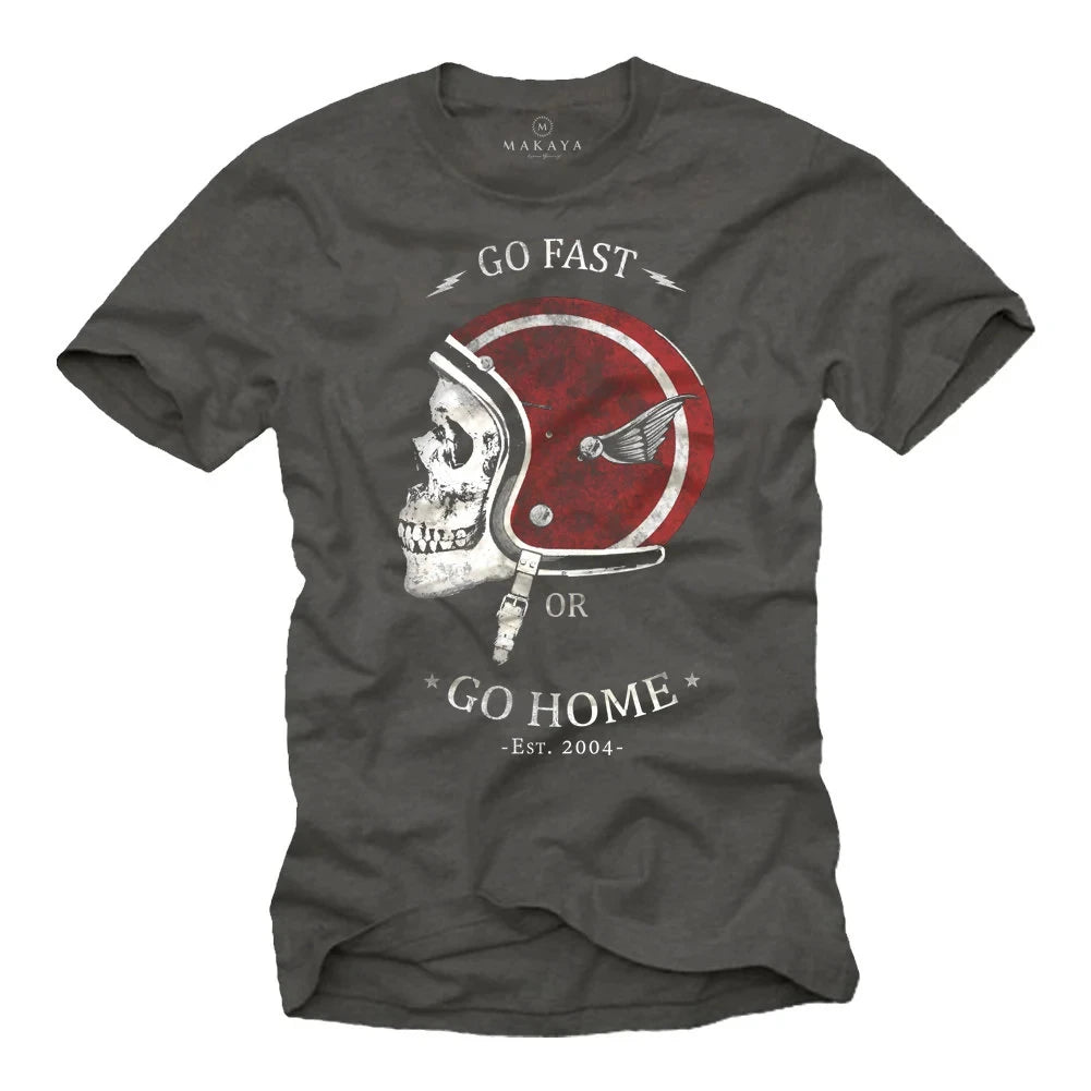 Vintage Motorcycle Helmet Biker T-shirt by RiderOut™