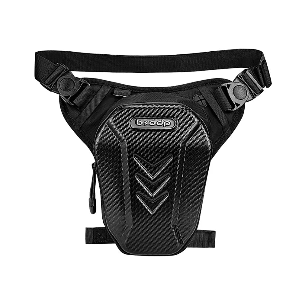 Waterproof Motorcycle Drop Leg Side Black Bag by RiderOut™
