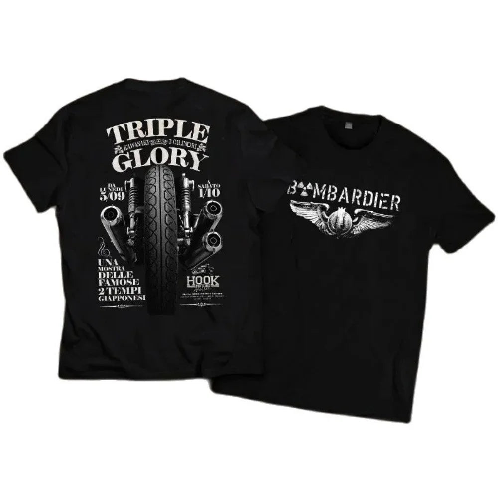 American Retro Vintage Motorcycle T-shirt by RiderOut™