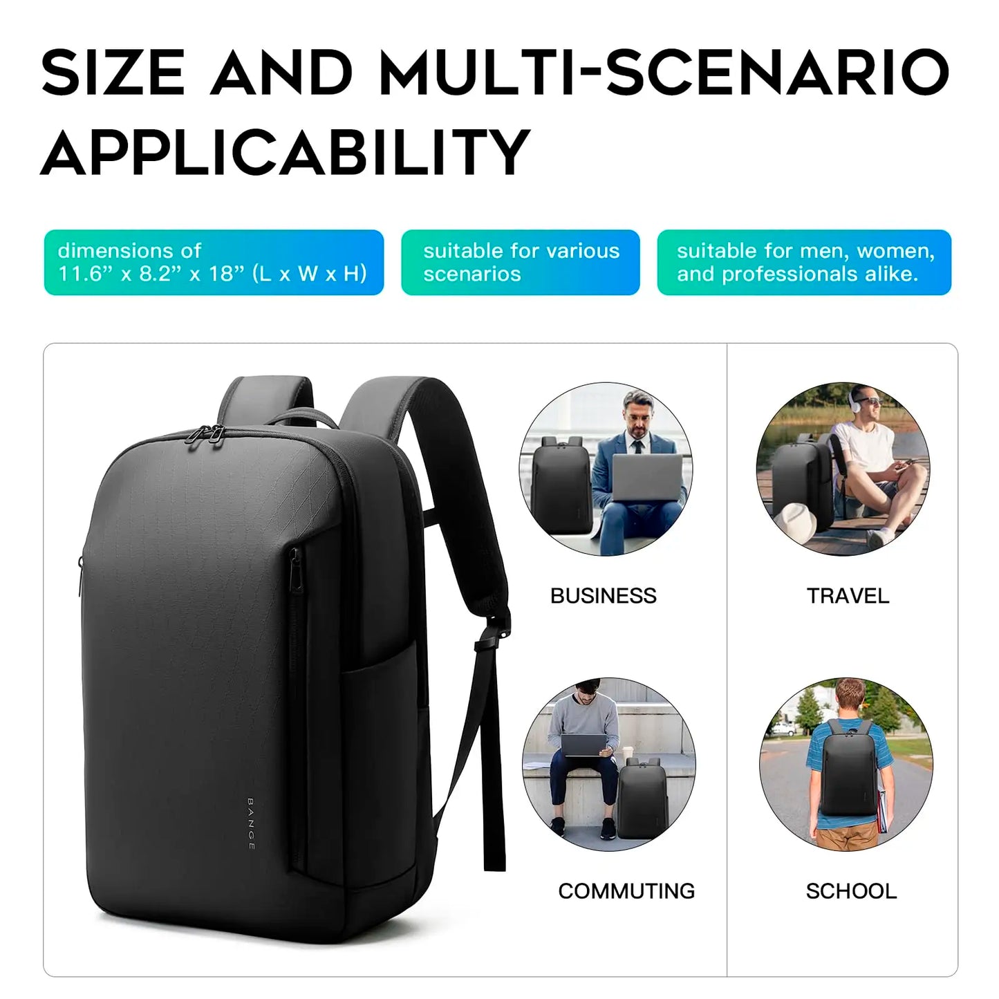 Casual Multi-Pockets Big Capacity Daily Backpack by RiderOut™