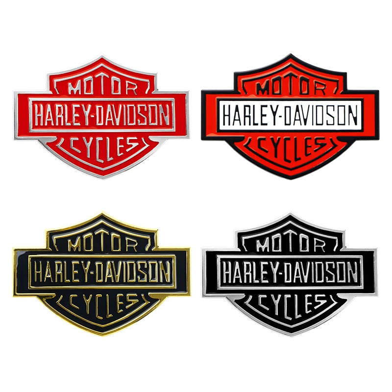 2PCS HD Motorcycle Basic Logo Metal Stickers by RiderOut™