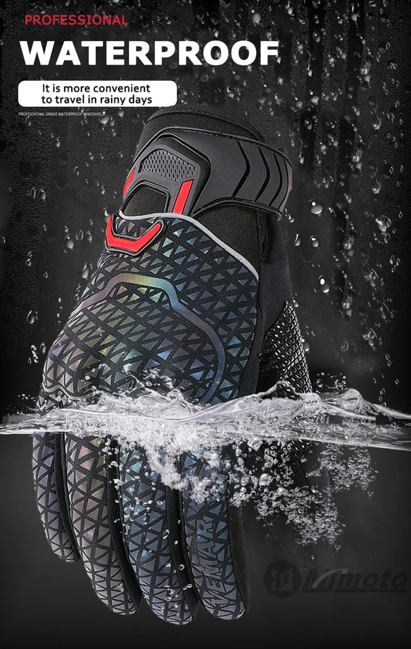 Warm Reflective Motorcycle Riding Gloves by RiderOut™
