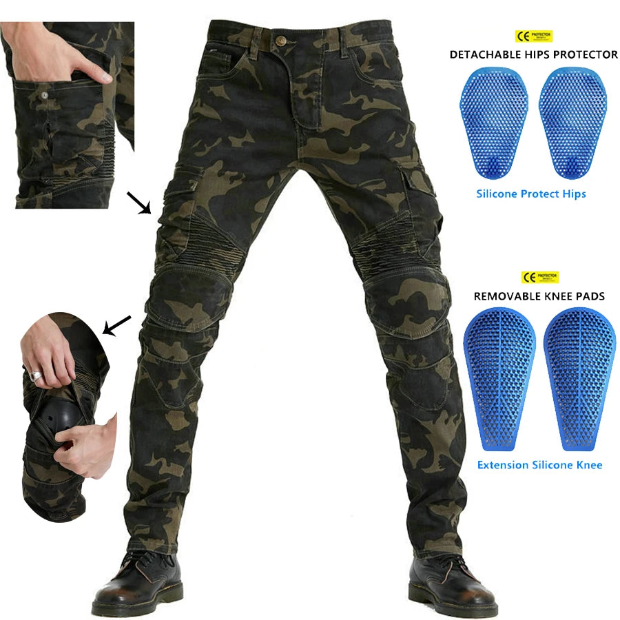Motorcycle Riding Protective Camo Pants by RiderOut™