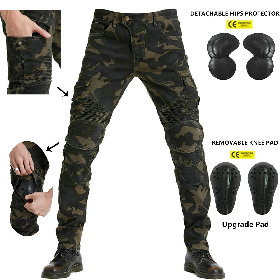 Motorcycle Riding Protective Camo Pants by RiderOut™