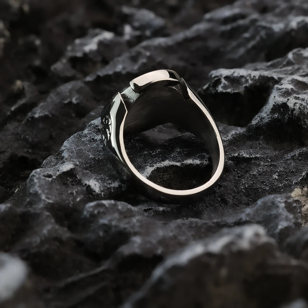 Cross Celtic Knot Titanium Steel Ring by RiderOut™