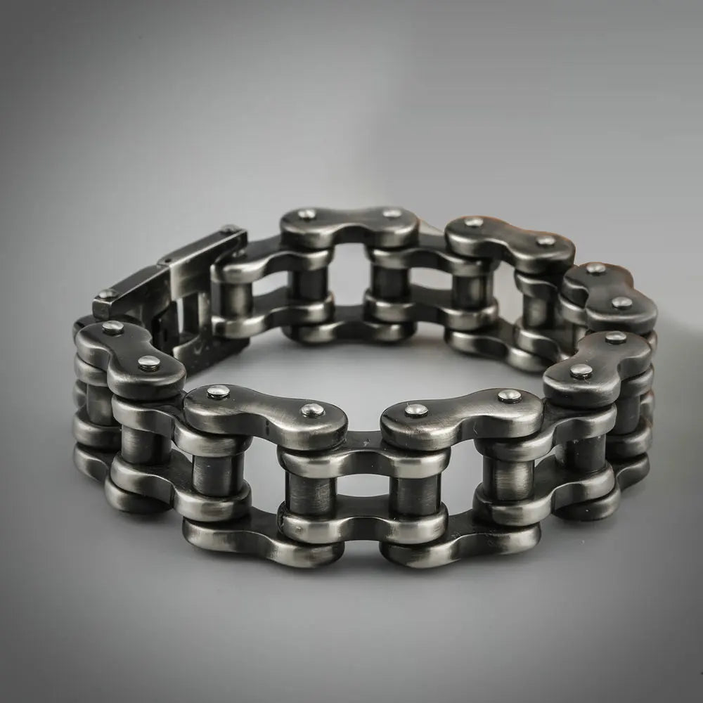 Retro Motorcycle Biker Chain Link Bracelet by RiderOut™