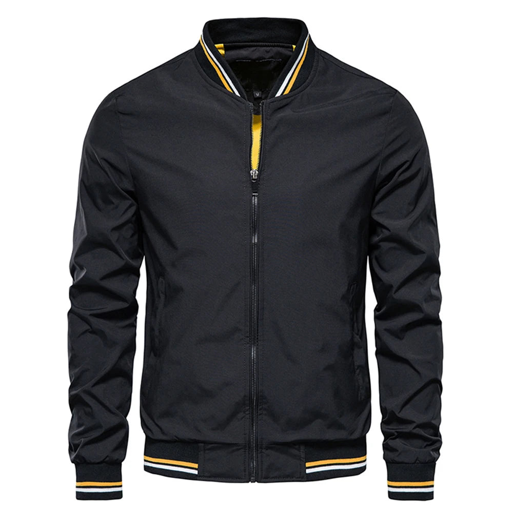 Casual Slim Fit Bomber Jacket by RiderOut