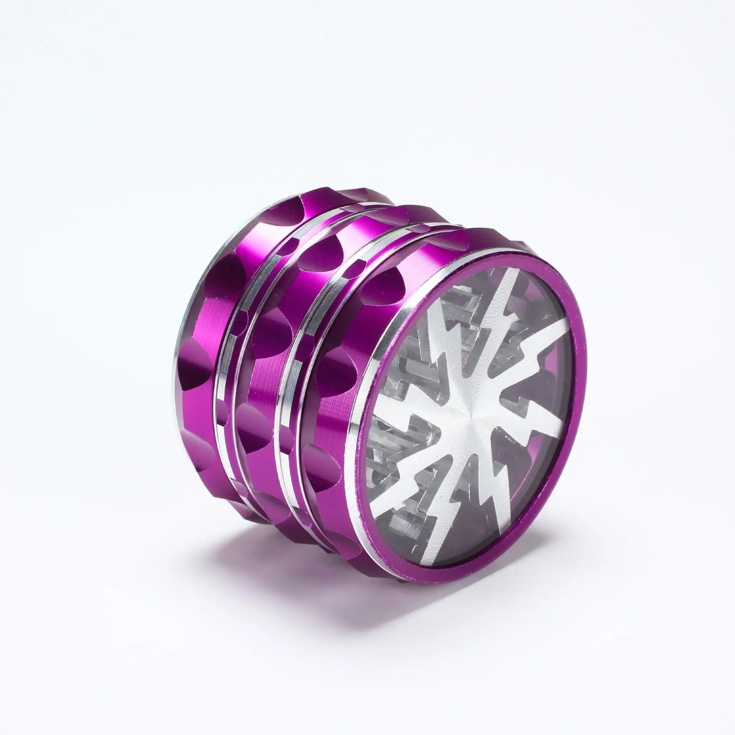 2.5inch Hand Crank Aluminium Grinder with Clear Top by RiderOut™