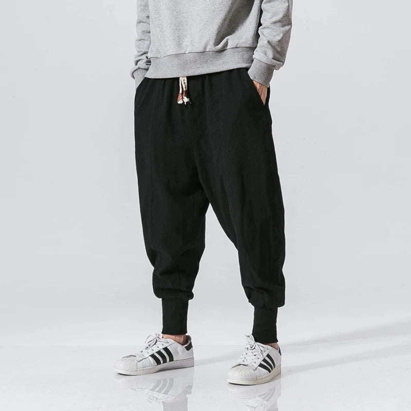 Cotton Linen Harem Baggy Trousers by RiderOut