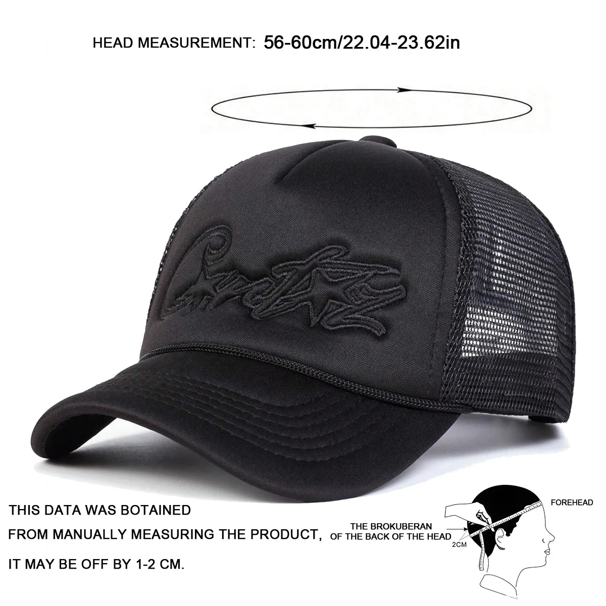 CRTZ Pentagram Embroidery Baseball Net Caps by RiderOut™
