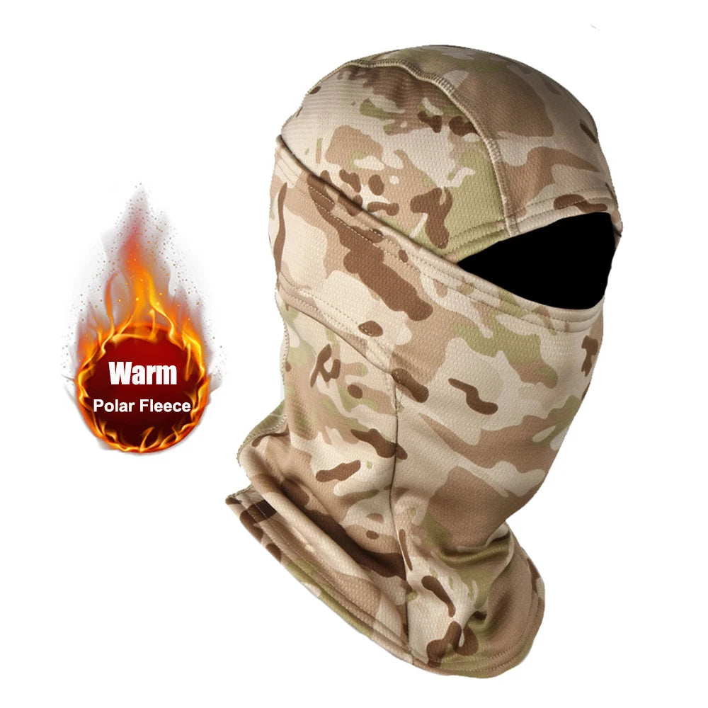 Winter Fleece Warm Camouflage Motorcycle Bandana by RiderOut™