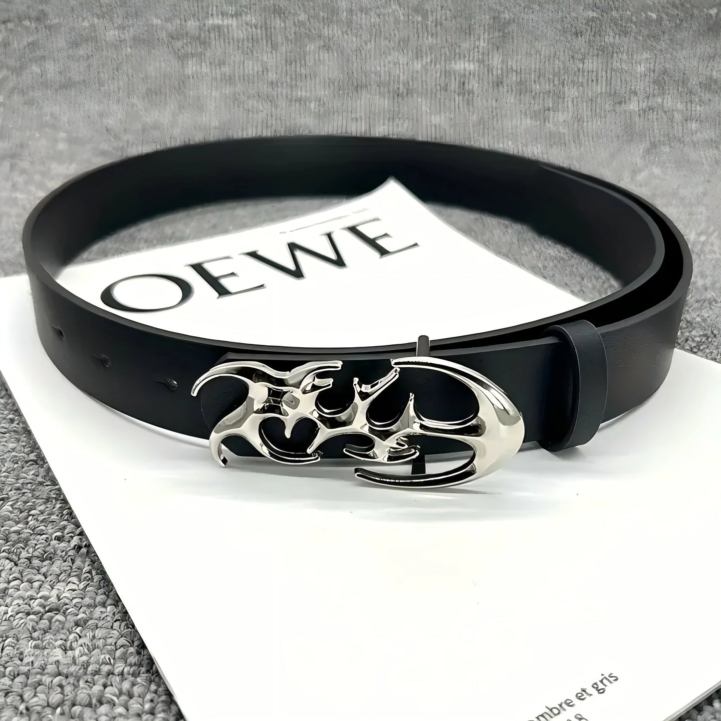 Black PU Leather Punk Style Belt by RiderOut™
