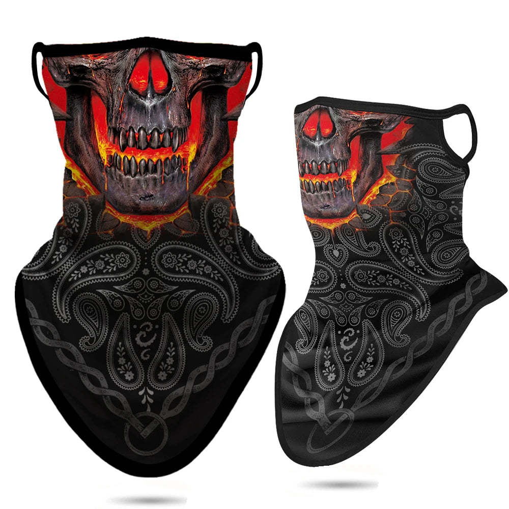 Breathable Skull Neck Gaiter Bandana by RiderOut™