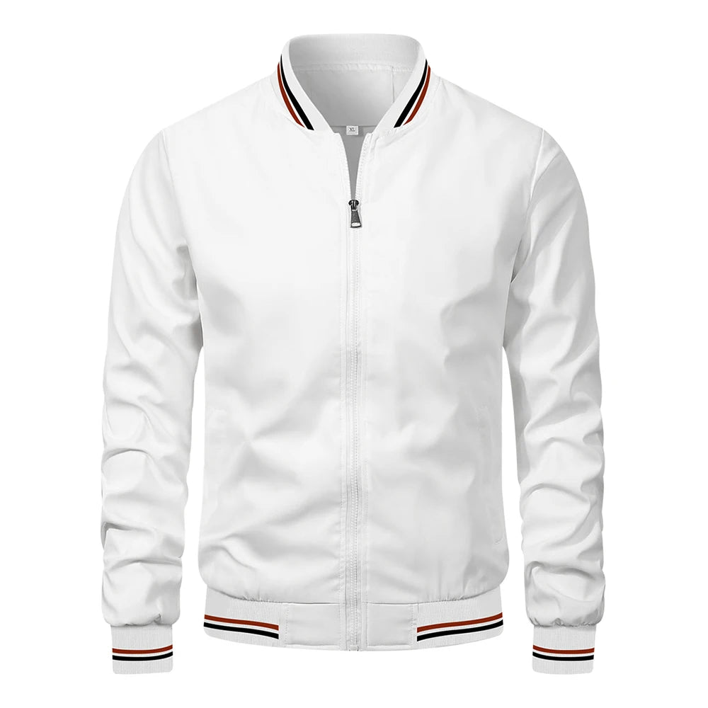 Casual Slim Fit Bomber Jacket by RiderOut