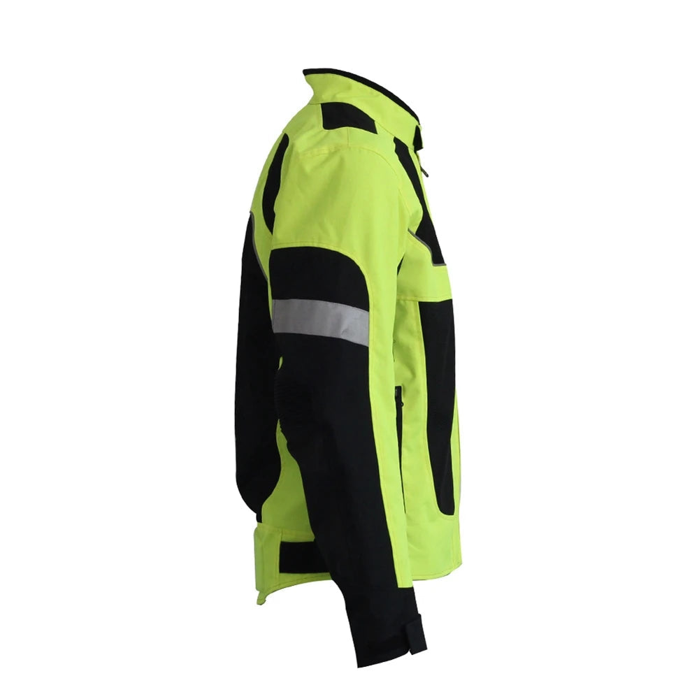 High Visible Protective Pads Breathable Motorcycle Jacket by RiderOut