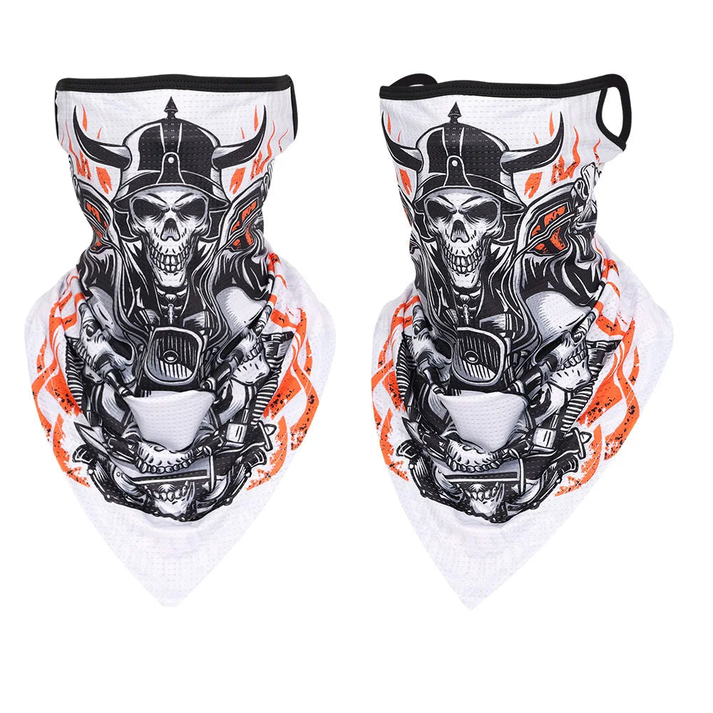 Skull Breathable Hanging-ear Bandana by RiderOut™