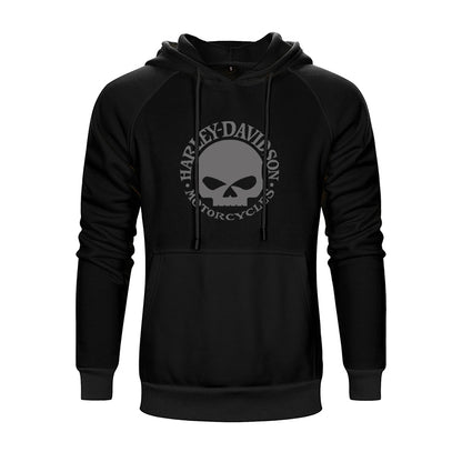 H D Skull Logo Cotton Hoodie for Riders by RiderOut™