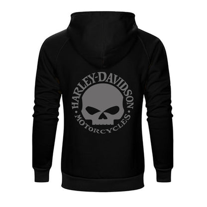 H D Skull Logo Cotton Hoodie for Riders by RiderOut™