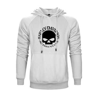 H D Skull Logo Cotton Hoodie for Riders by RiderOut™