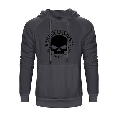 H D Skull Logo Cotton Hoodie for Riders by RiderOut™