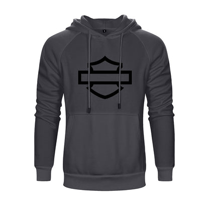 H D Basic Logo Cotton Hoodie for Riders by RiderOut™
