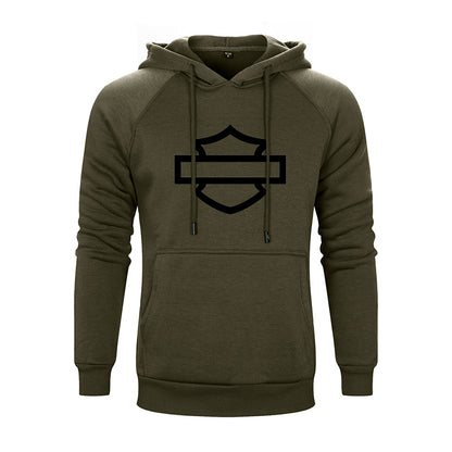 H D Basic Logo Cotton Hoodie for Riders by RiderOut™