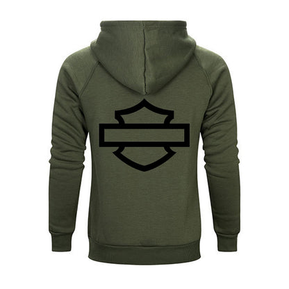 H D Basic Logo Cotton Hoodie for Riders by RiderOut™