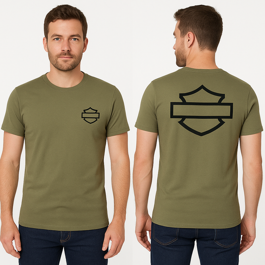 H D Basic Logo Cotton T-shirt by RiderOut™