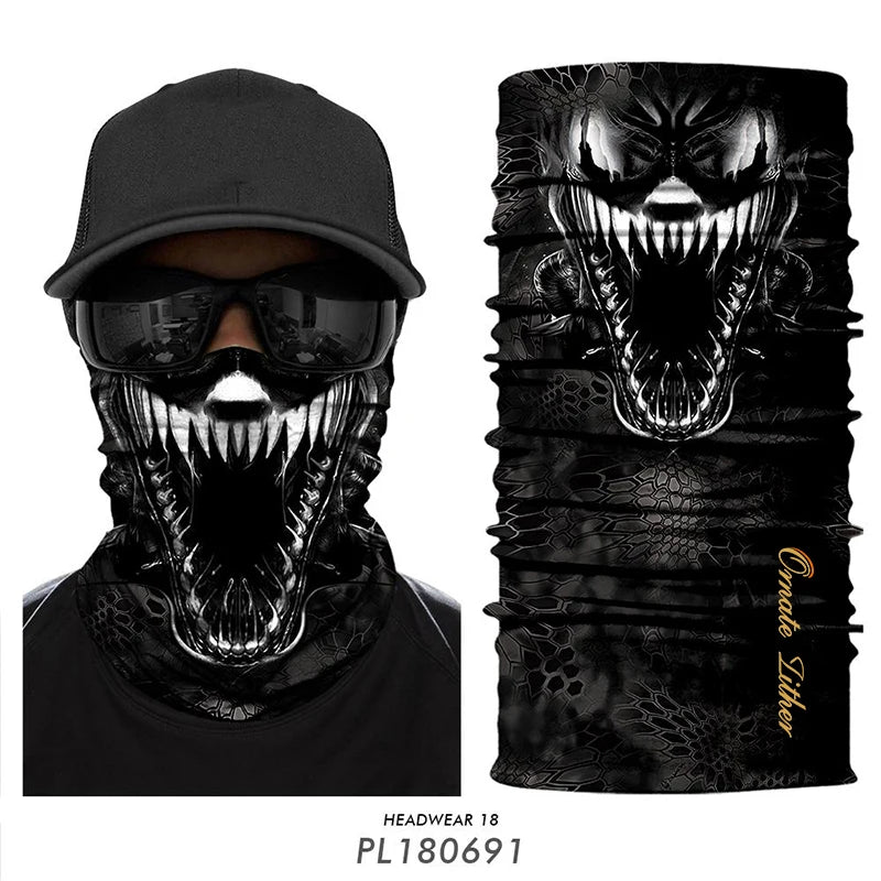 Punisher Bandana Balaclava Neck Gaiter by RiderOut™
