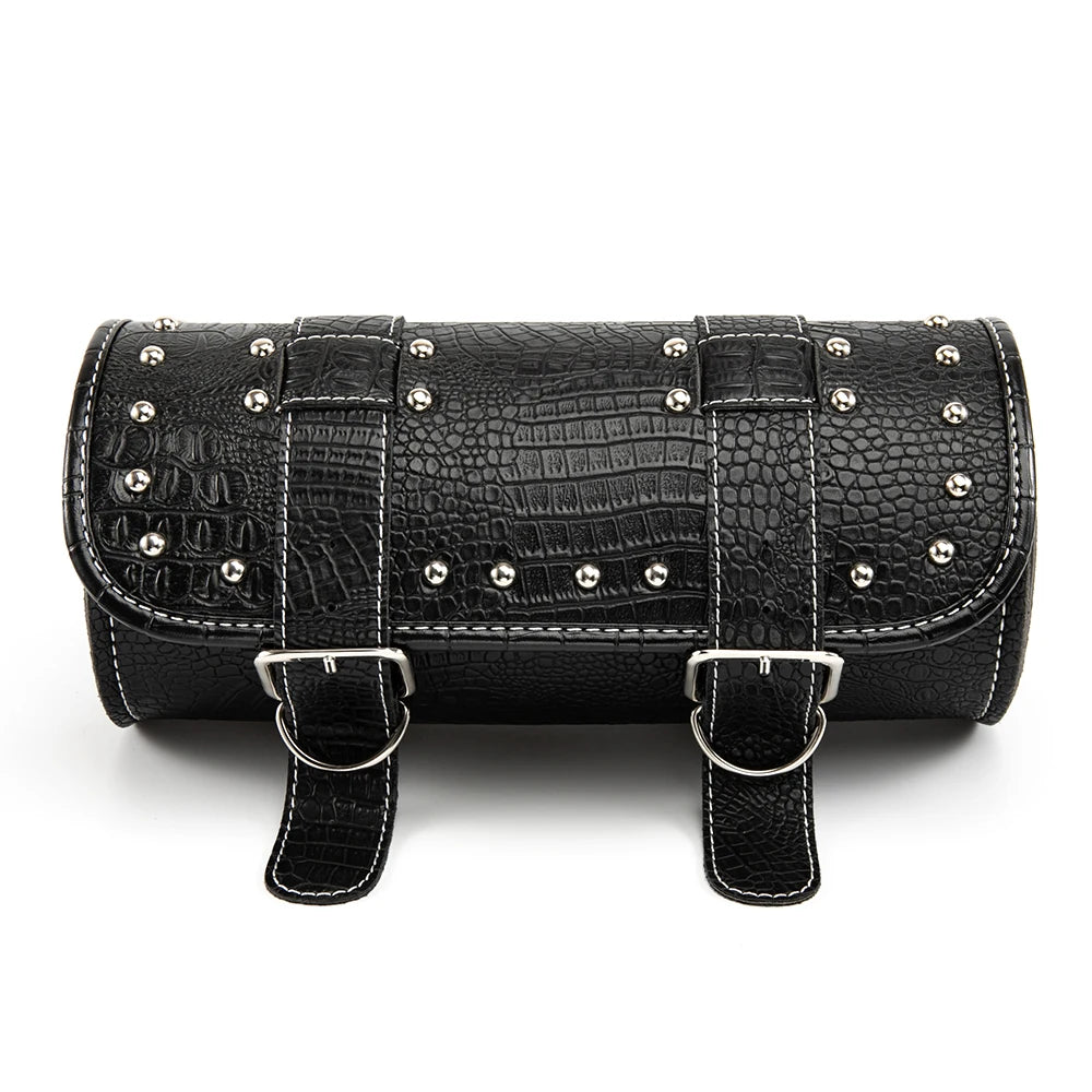 Motorcycle Saddlebag Leather Luggage Bag by RiderOut