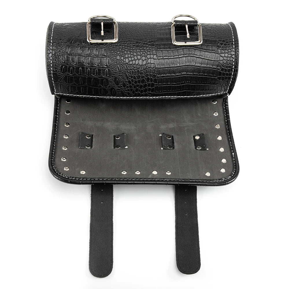Motorcycle Saddlebag Leather Luggage Bag by RiderOut