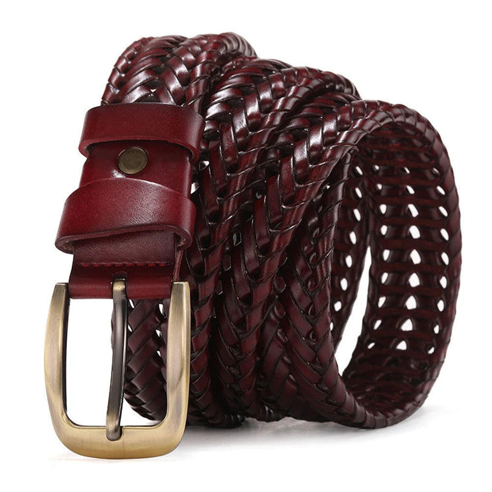 Genuine Leather Braided Vintage Belts by RiderOut