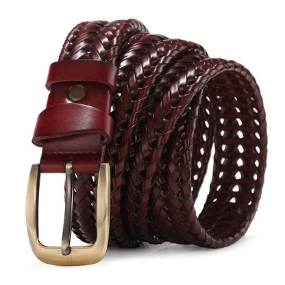 Genuine Leather Braided Vintage Belts by RiderOut