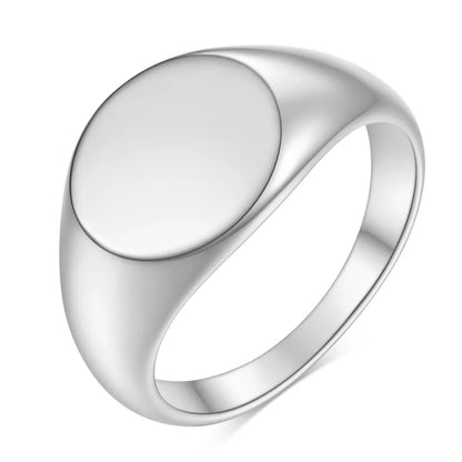 Square Band Flat Top Signet Ring by RiderOut™